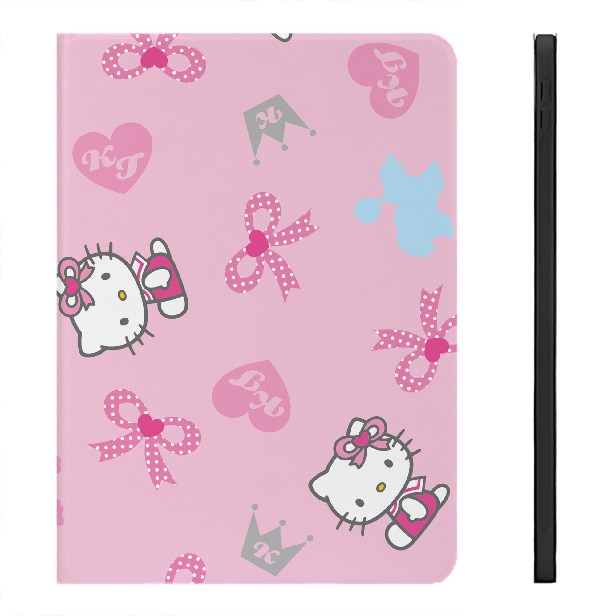 （画像用） Hello Kitty ハローキティ IPadケース ペンホルダー付き ブックスタイルデザイン